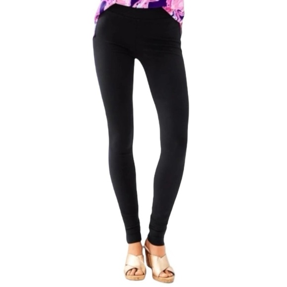 Lilly Pulitzer Jessa Ponte Pant Sz XS Black NWOT - Picture 1 of 10